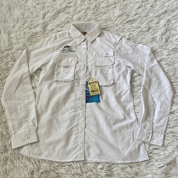 Banana boat Topsail Island North Carolina Women’s roll tab sleeve shirt size Med - Picture 2 of 13